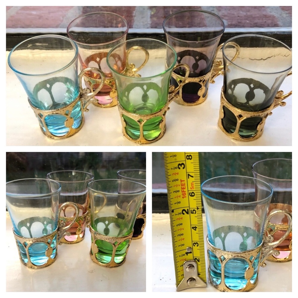 Mid-Century Set of Five Osaka Glasses Japan